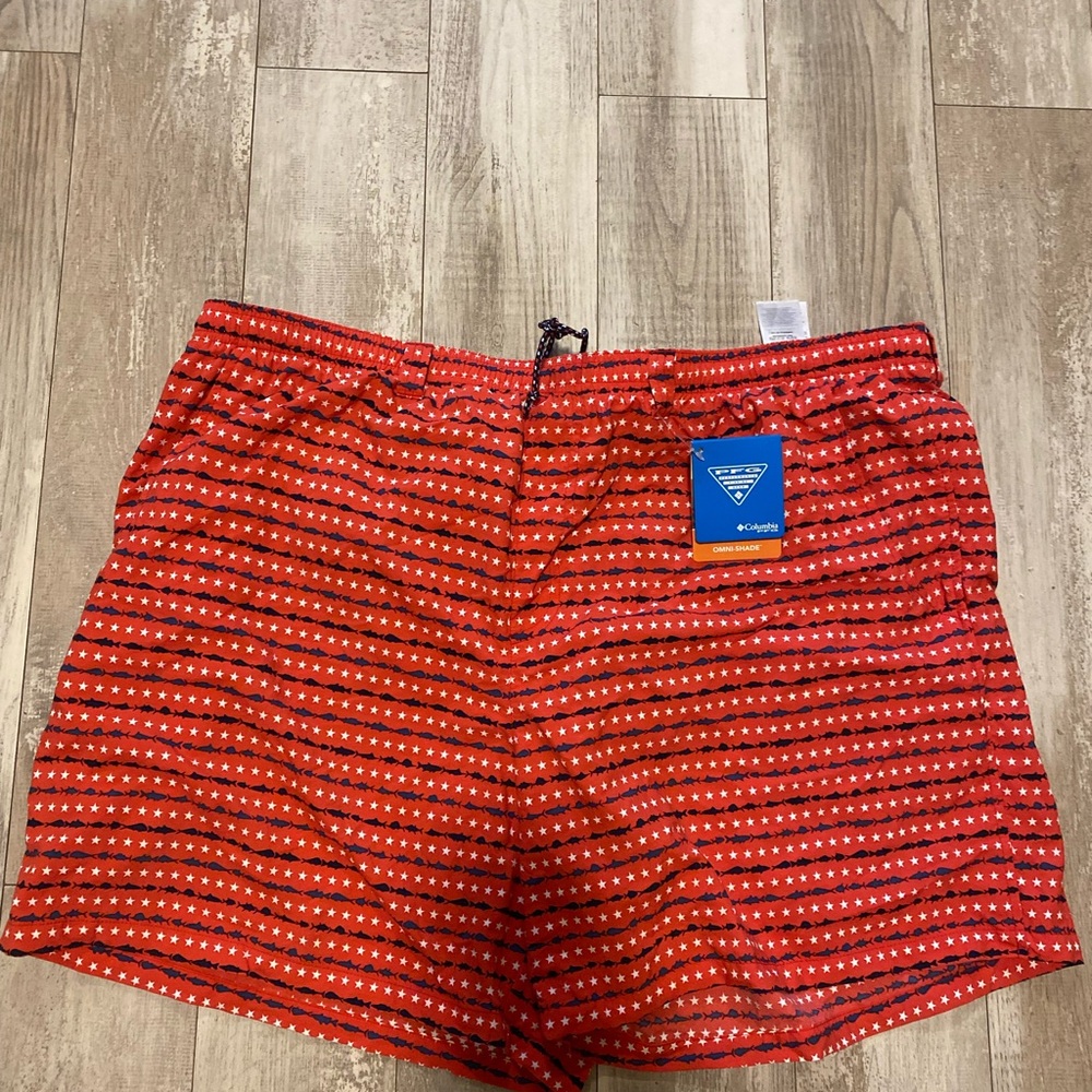Columbia Men's Red Swim Trunks